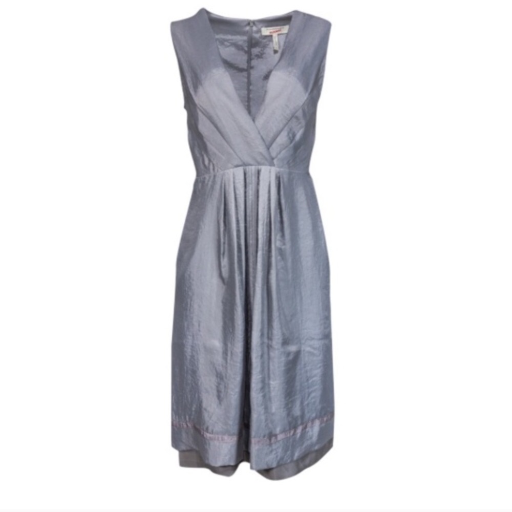 BCBG Runway - Gray Flared Midi Dress
